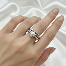 Load image into Gallery viewer, Freshwater Cultured Pearl Ring Stack, Sterling Silver