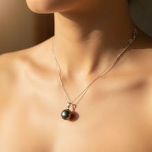 Load image into Gallery viewer, Tahitian Pearl Pendant, 18k white Gold