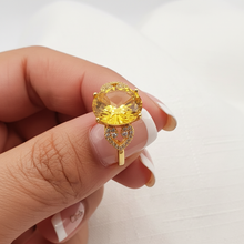 Load image into Gallery viewer, Natural Citrine Ring Sterling Silver