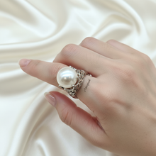 Load image into Gallery viewer, Large Freshwater Cultured Pearl Ring, Sterling Silver