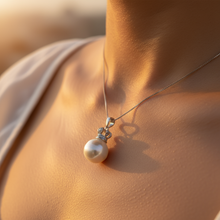 Load image into Gallery viewer, Crown Edison Baroque Pearl Necklace, Sterling Silver