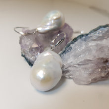 Load image into Gallery viewer, Extra large Baroque pearl set, sterling silver