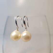 Load image into Gallery viewer, Large Freshwater Baroque Pearl Earrings, Sterling Silver