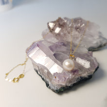 Load image into Gallery viewer, Freshwater Pearl Pendant + Chain, 18K Yellow Gold