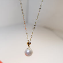 Load image into Gallery viewer, Freshwater Pearl Pendant + Chain, 18K Yellow Gold