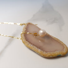 Load image into Gallery viewer, Freshwater Pearl Pendant + Chain, 18K Yellow Gold