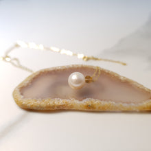 Load image into Gallery viewer, Freshwater Pearl Pendant + Chain, 18K Yellow Gold