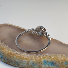 Load image into Gallery viewer, White Created Opal Ring, Sterling Silver