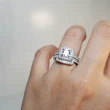 Load image into Gallery viewer, Stacked Engagement Ring, Sterling Silver