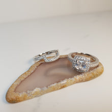 Load image into Gallery viewer, Stacked Engagement Ring, Sterling Silver