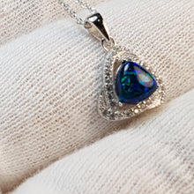 Load image into Gallery viewer, Opal Pendant + Chain, Sterling Silver