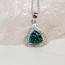 Load image into Gallery viewer, Opal Pendant + Chain, Sterling Silver