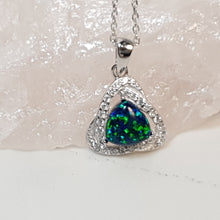 Load image into Gallery viewer, Opal Pendant + Chain, Sterling Silver
