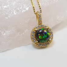 Load image into Gallery viewer, Opal Pendant & Chain, Sterling Silver