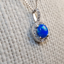 Load image into Gallery viewer, Opal Pendant & Chain, Sterling Silver
