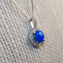 Load image into Gallery viewer, Opal Pendant & Chain, Sterling Silver