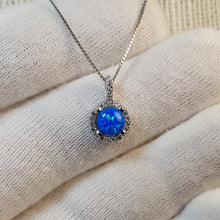 Load image into Gallery viewer, Opal Pendant & Chain, Sterling Silver