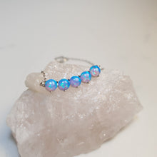Load image into Gallery viewer, Multiple Created Opal Necklace, Sterling Silver