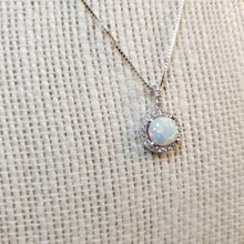 Load image into Gallery viewer, Opal Pendant & Chain, Sterling Silver