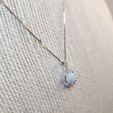 Load image into Gallery viewer, Opal Pendant & Chain, Sterling Silver