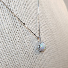 Load image into Gallery viewer, Opal Pendant & Chain, Sterling Silver