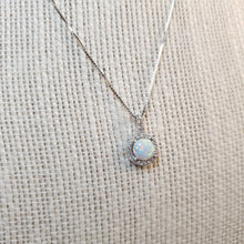 Load image into Gallery viewer, Opal Pendant & Chain, Sterling Silver
