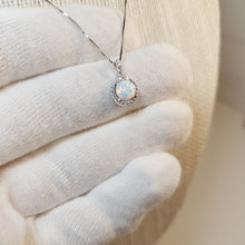 Load image into Gallery viewer, Opal Pendant & Chain, Sterling Silver