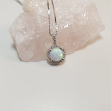 Load image into Gallery viewer, Opal Pendant & Chain, Sterling Silver