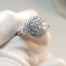 Load image into Gallery viewer, Bridal promises Ring (c-z 5A), Sterling Silver