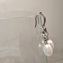 Load image into Gallery viewer, Freshwater Cultured Pearl  Earring, Sterling Silver