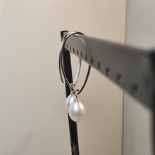 Load image into Gallery viewer, Freshwater Large Drop Pearl Earring, Sterling Silver