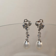 Load image into Gallery viewer, Freshwater Drop Pearl Luxury Earring, Sterling Silver