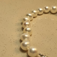 Load image into Gallery viewer, Semi-Round Freshwater Cultured Pearl Bracelet, Sterling Silver