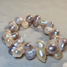 Load image into Gallery viewer, Freshwater Chunky Baroque Pearl Bracelet, Sterling Silver