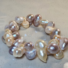 Load image into Gallery viewer, Freshwater Chunky Baroque Pearl Bracelet, Sterling Silver