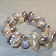 Load image into Gallery viewer, Freshwater Chunky Baroque Pearl Bracelet, Sterling Silver