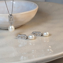Load image into Gallery viewer, Freshwater Drop Pearl Set, Sterling Silver