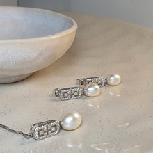 Load image into Gallery viewer, Freshwater Drop Pearl Set, Sterling Silver