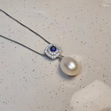 Load image into Gallery viewer, Freshwater Drop Pearl Necklace & Earrings Set, Sterling Silver