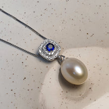 Load image into Gallery viewer, Freshwater Drop Pearl Necklace & Earrings Set, Sterling Silver
