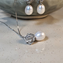 Load image into Gallery viewer, Freshwater Cultured Drop Pearl Set, Sterling Silver