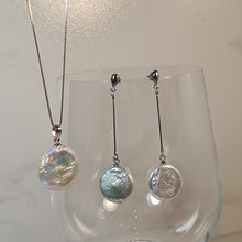 Load image into Gallery viewer, Freshwater Coin Pearl Set, Sterling Silver