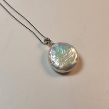 Load image into Gallery viewer, Freshwater Coin Pearl Set, Sterling Silver
