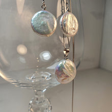 Load image into Gallery viewer, Freshwater Coin Pearl Set, Sterling Silver