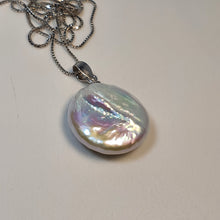 Load image into Gallery viewer, Freshwater Coin Pearl Set, Sterling Silver