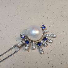 Load image into Gallery viewer, Freshwater Button Pearl Set, Sterling Silver