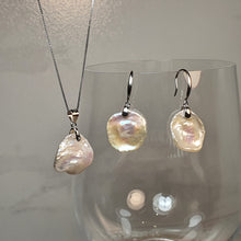 Load image into Gallery viewer, Freshwater keshi Pearl Set, Sterling Silver