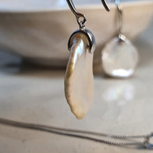 Load image into Gallery viewer, Freshwater keshi Pearl Set, Sterling Silver