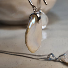 Load image into Gallery viewer, Freshwater Keshi Earrings, Sterling Silver