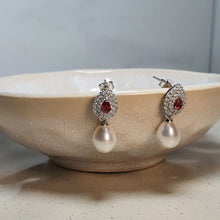 Load image into Gallery viewer, Freshwater Drop Pearl Set, Sterling Silver